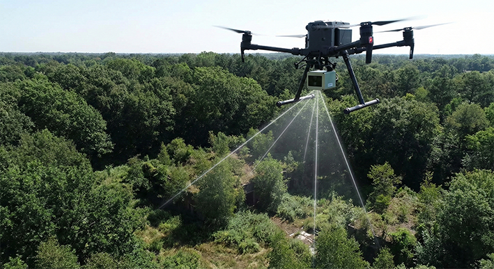 Drone onderzoek met lidar