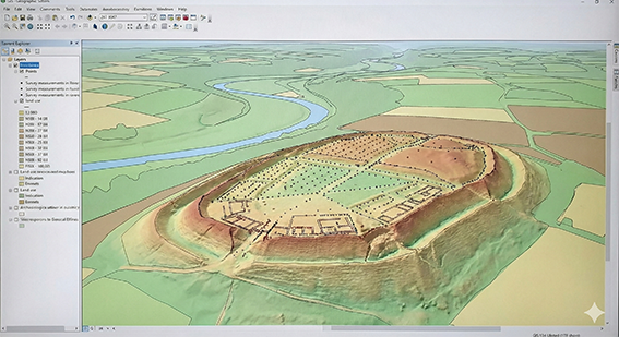 Geografie beeld op de computer AWN Flevoland