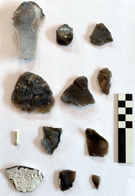 Vuurstenen gevonden op Marker Wadden