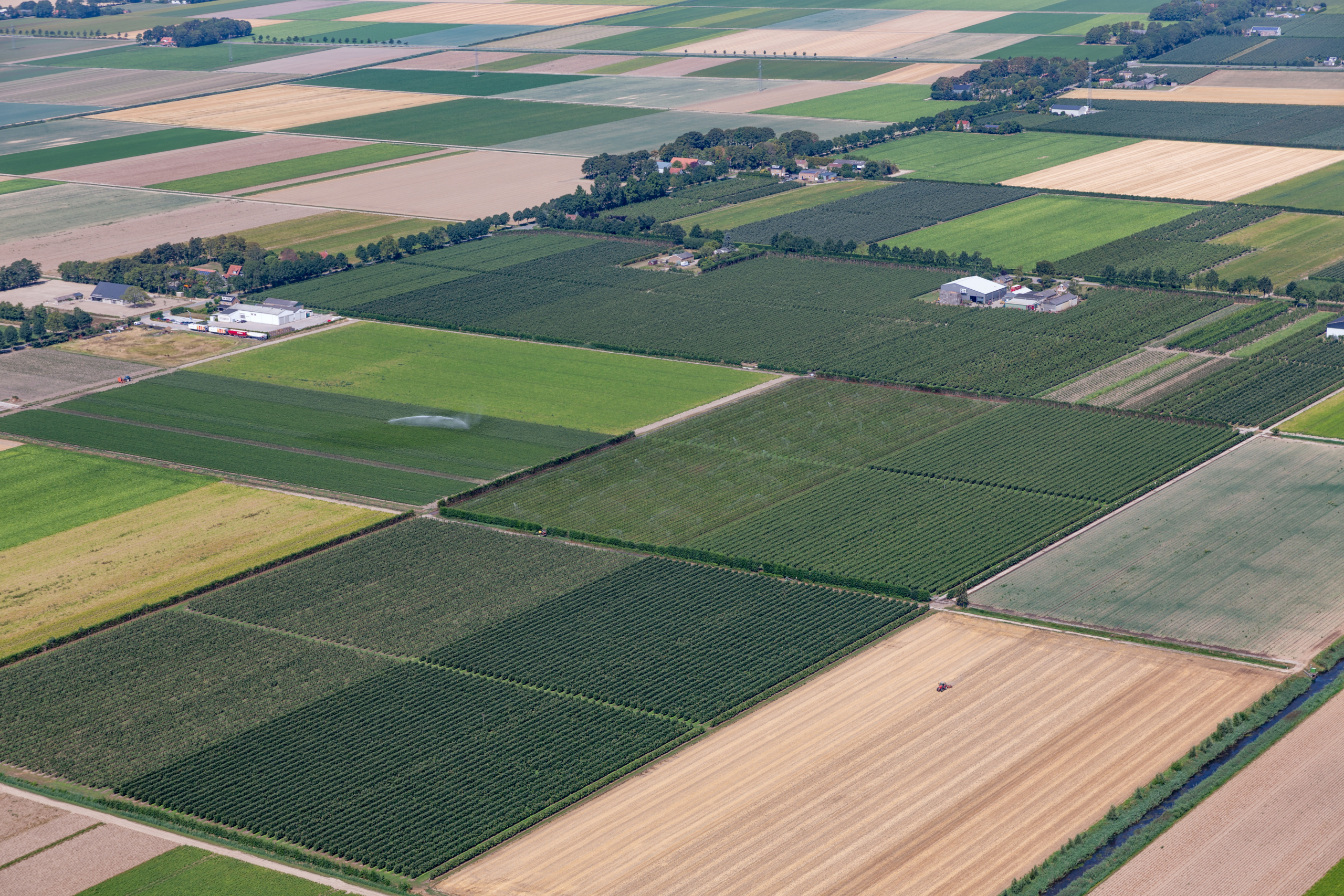 Noordoostpolder vanuit de lucht