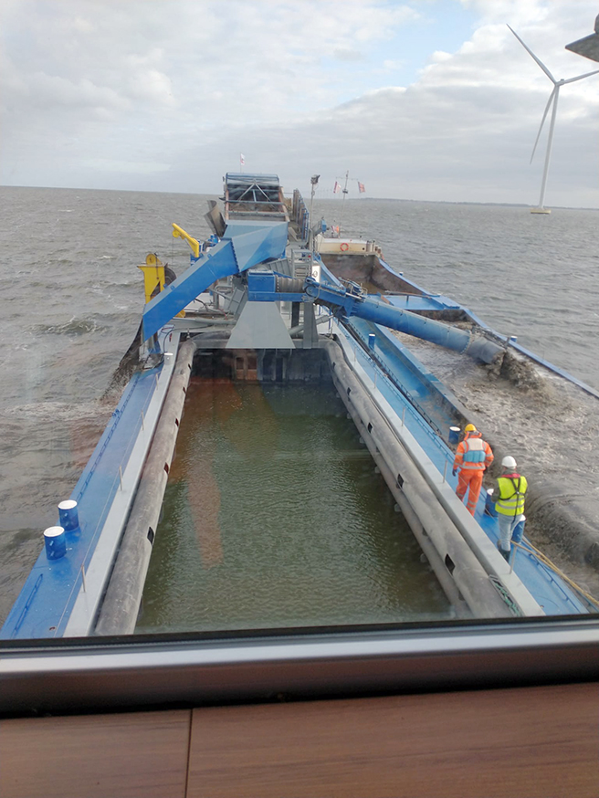 Zicht vanuit stuurhut, excursie WIJPAO